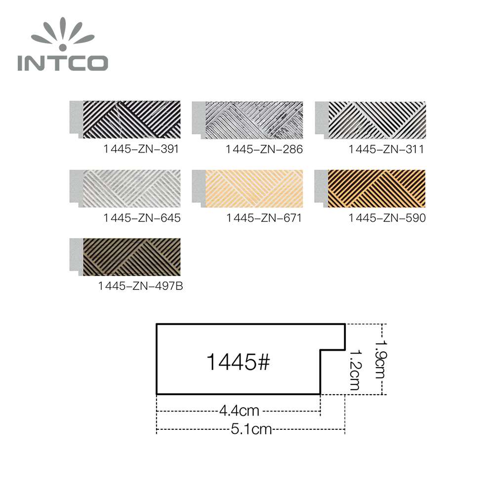 Intco picture frames are available in multiple finishes